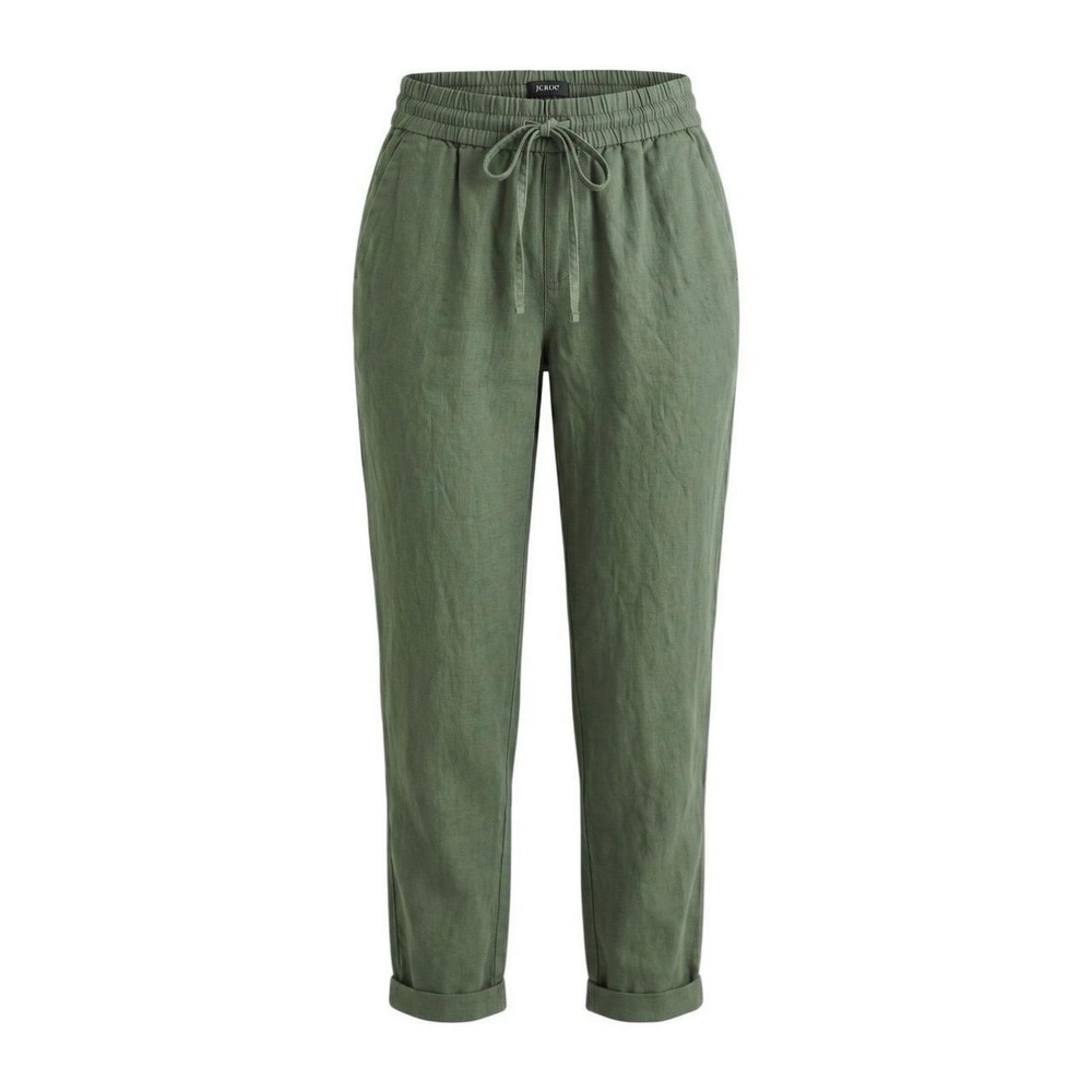 J.Crew Seaside Linen Cotton Blend Drawstring Pants Green Size 0